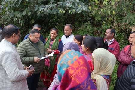 vidhan sabha upadyaksh visit in khali achon and shiyun