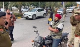 Bike rider forcibly entered CM's convoy, arrested