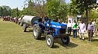 2500 liters of Ganga water reached, will be distributed door to door