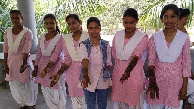 Antima won the Mehndi competition