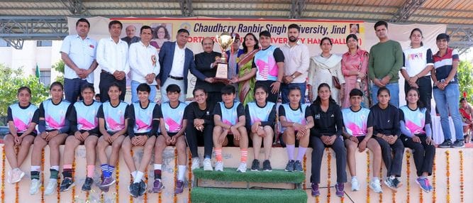 CRSU team became winner in North Zone Inter University Handball