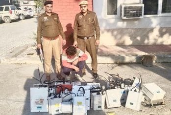 The accused of stealing in the fields was arrested