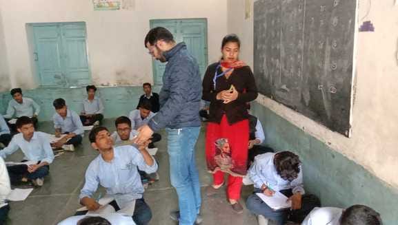 Tehsildar Nikhil Singla visited the examination centers to make arrangements