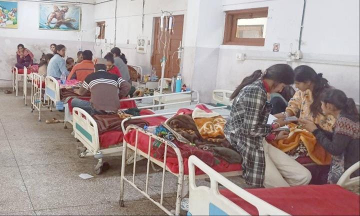 Due to change in weather, children got infected with virus