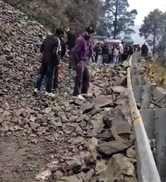 Landslide near Batot Kali Mata Temple