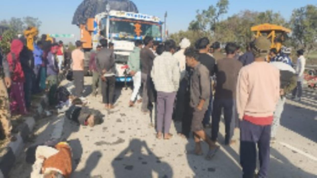 Truck rammed into roller to save bike rider