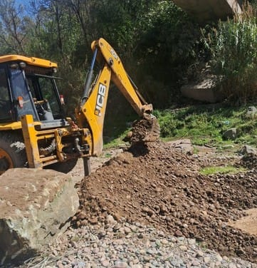 Tractor routes leading to the ravine were closed