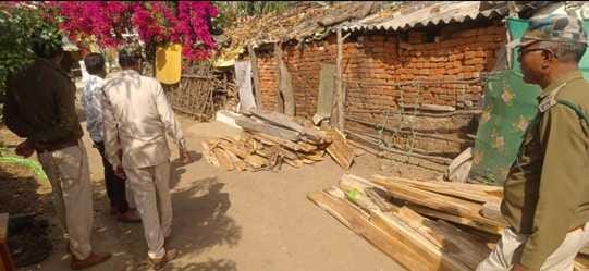 Four trolleys of illegal wood including teak were caught by the Forest Department