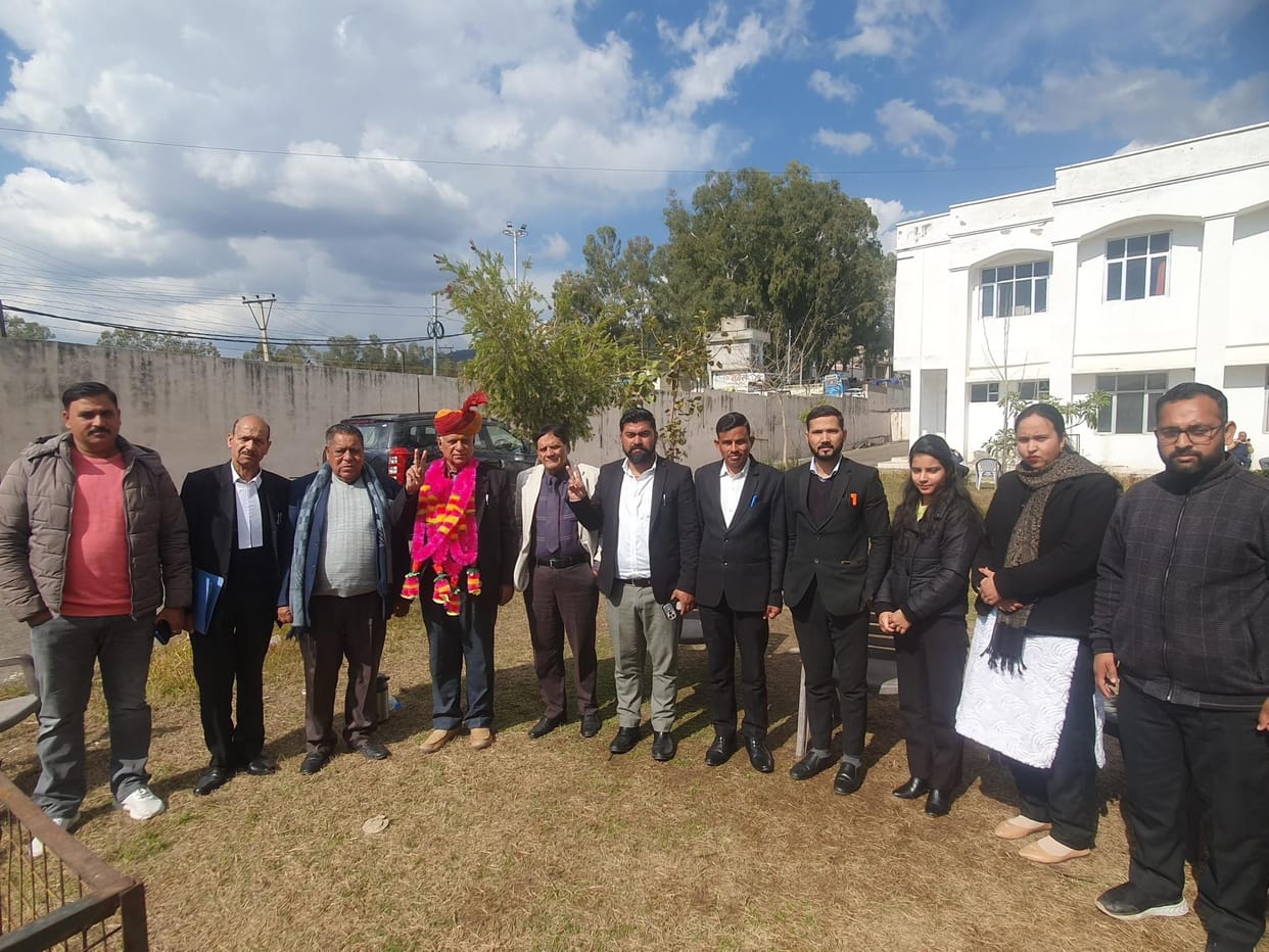 Advocate KD Sharma became the President of Bar Association