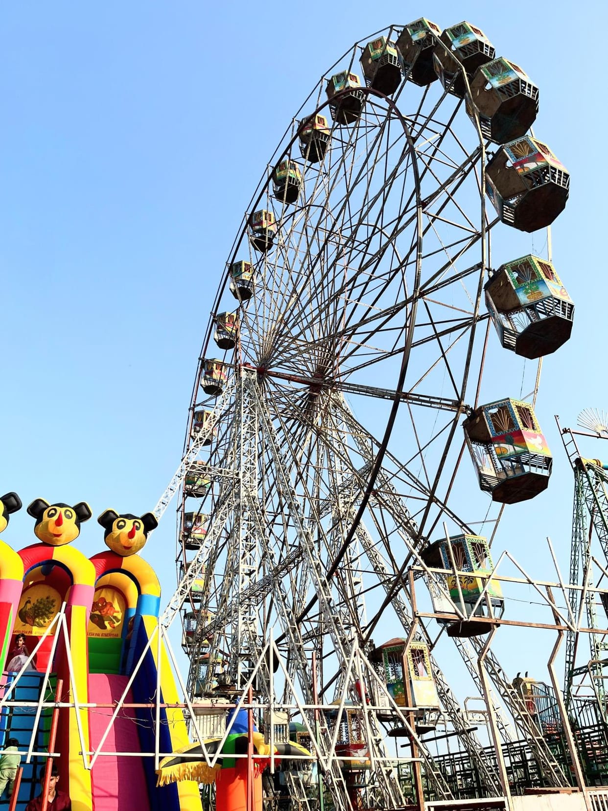 Crowd of devotees gathering in Shivratri fair