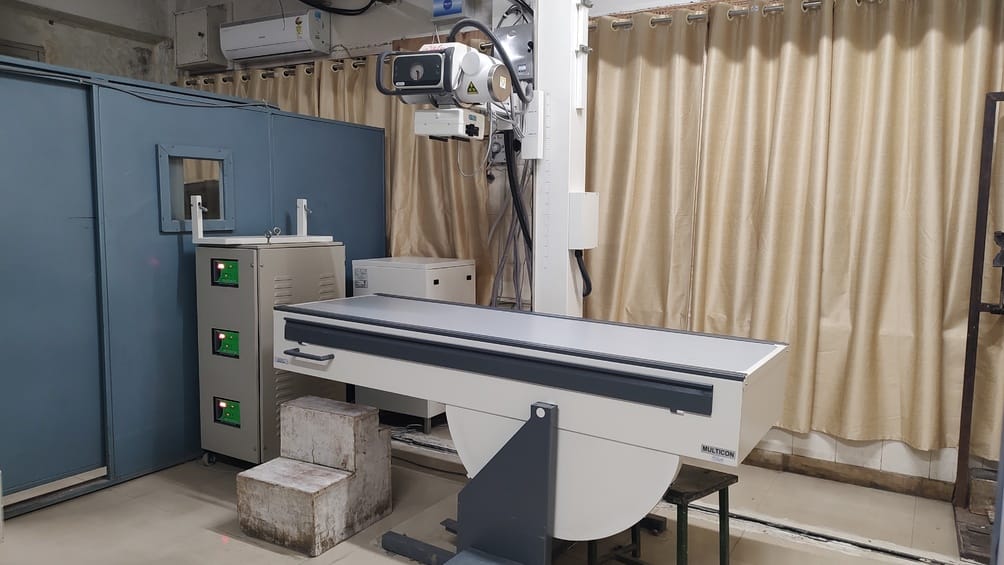 Modern X-ray machine installed in regional hospital