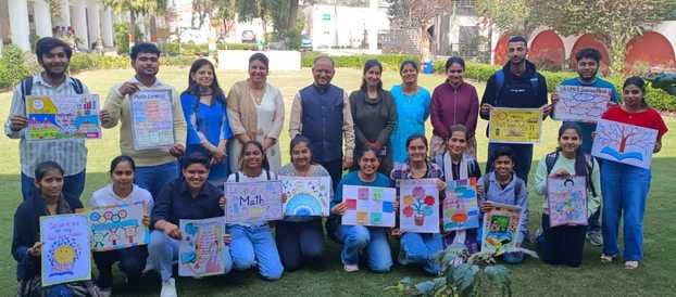 Raghav stood first in the poster making competition