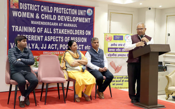 Organizing training programs on POCSO, JJ Act and Mission Vatsalya