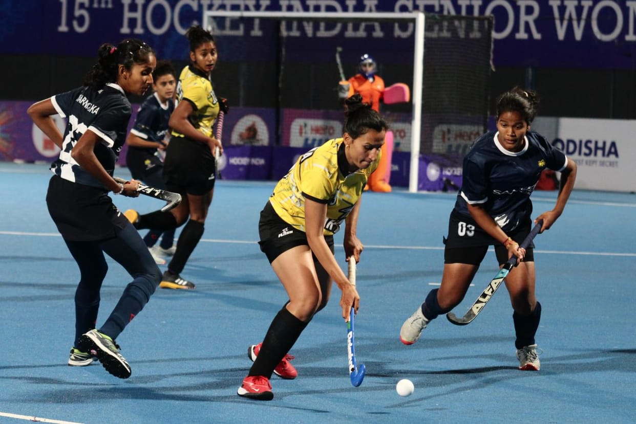 Haryana defeated Karnataka 5-1 in the hockey match.