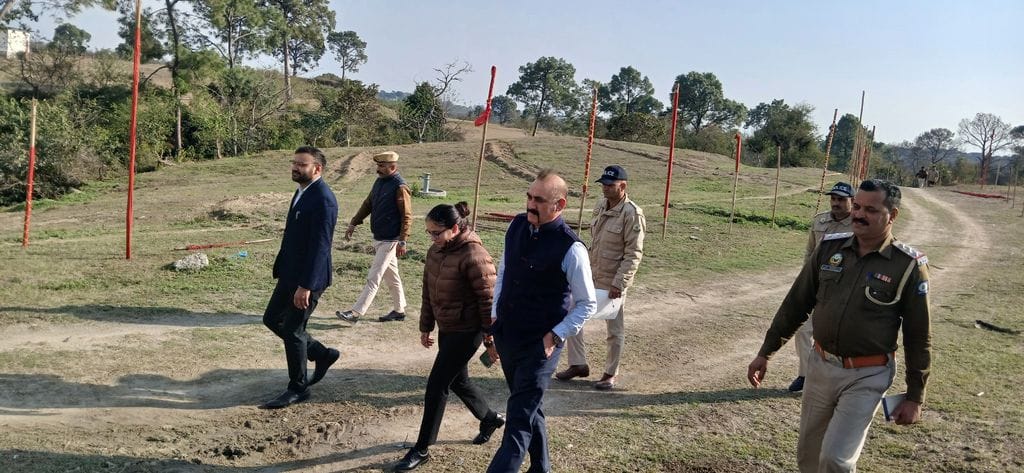 Police administration checked security arrangements regarding Madi Holi fair