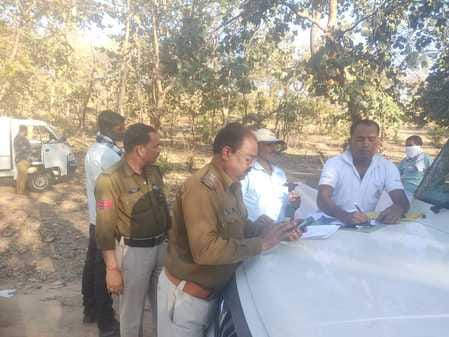 Chhatarpur mutilated body was found in forest department Ganj nursery sensation spread in area
