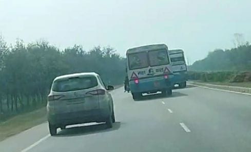 Buses started racing...passengers were left breathless, careless driver suspended