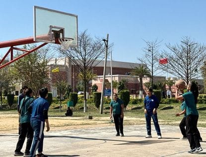 M.P.Ed. team came first in women's basketball competition