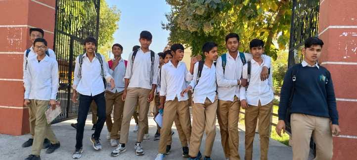 Hindi exam was held under strict supervision
