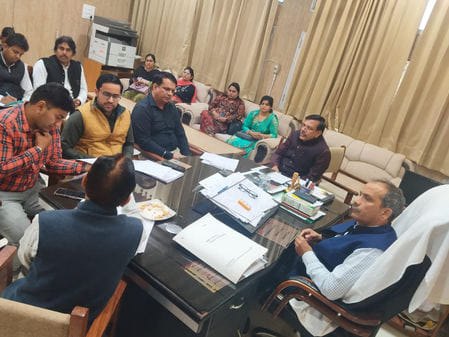 Review meeting regarding preparations for Developed India Youth Parliament 2025