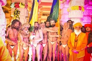 The monastery premises echoed with the chants of Baba Mastnath