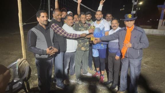 Chandyal's team won the volleyball competition