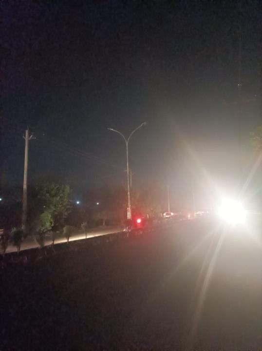 VIP zone street lights switched off