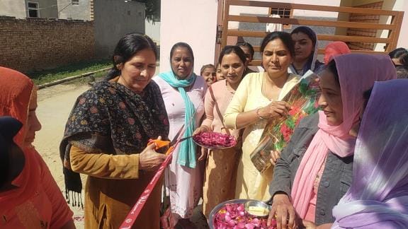 Inauguration of newly constructed Anganwadi Centre building in Kagdana and Gusainaana