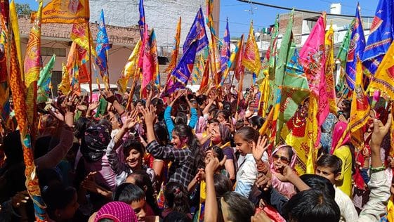 Nishan Yatra taken out in the city