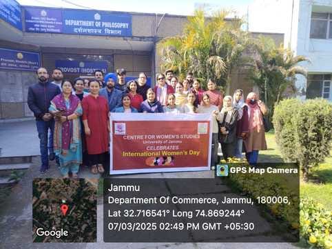 jammu, international women day, jammu univerisity