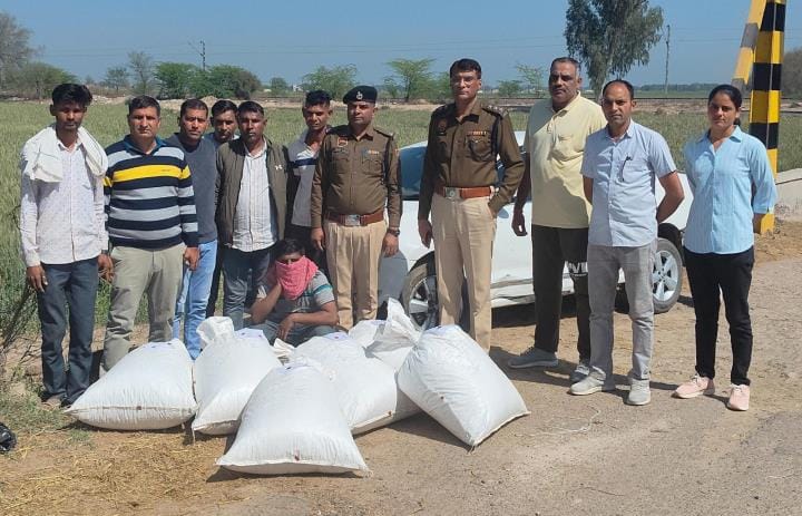 120 kg 440 grams of poppy husk recovered from a car rider, CIA arrested him
