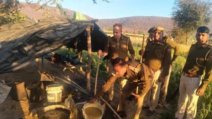 Bundi News: Illegal Liquor Dens in Dense Forests Destroyed, 2000 Liters of Illicit Liquor Seized