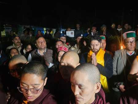 Followers of three religions prayed together in Rewalsar
