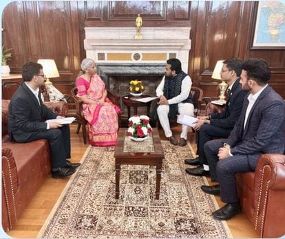 CA Nitin Bansal met Finance Minister Nirmala Sitharaman