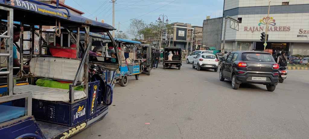 Rules are ignored, heavy vehicles are moving around even during the day