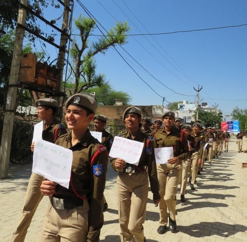 Military students celebrated Women's Day with a women empowerment rally