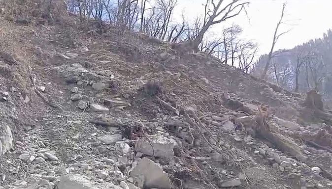 The negligence of the project construction company in Chanju caused the loss of lush green trees