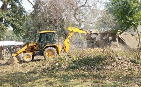 Vacant government houses in Kalagarh were demolished