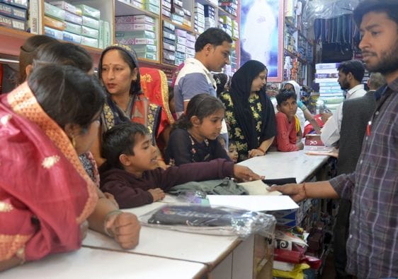 Holi is just a few days away, markets are decked up with designer clothes