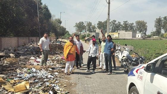 Behind the new vegetable market, the parts of the calves and cows were chopped and tied in sacks and thrown away
