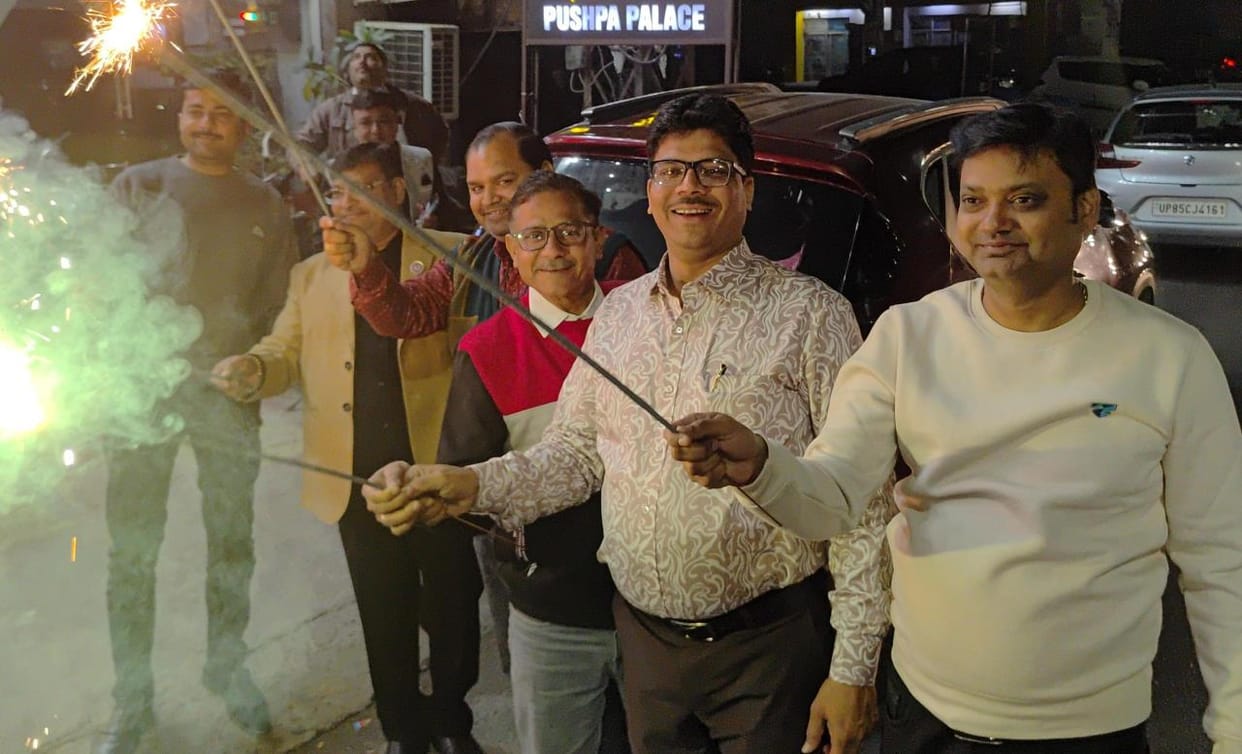 Cricket lovers celebrated Team India's victory