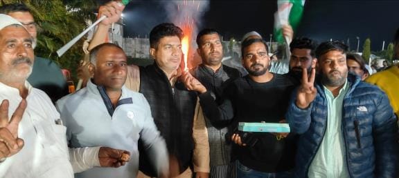Celebrations in Mohammed Shami's village after Indian team won the Champions Trophy