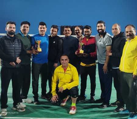 Prince and Amika pair of Nalagarh won the badminton competition