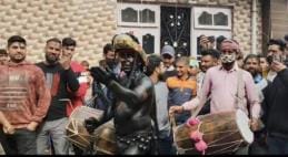 जवाहर नगर में निकली भैरव नाथ की झांकी। संवाद