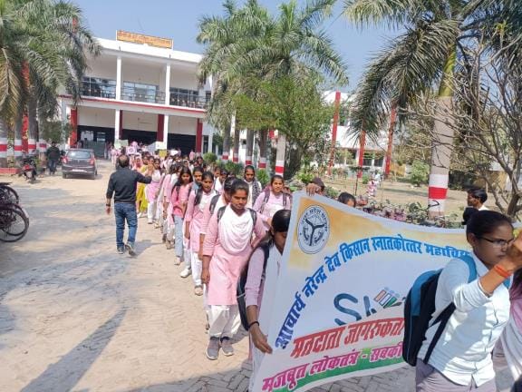 Volunteers took out a rally to create awareness