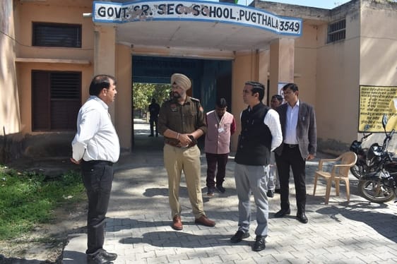 Negligence: Dual desks removed from classrooms and kept in the open for board exams