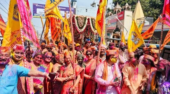 Khatu Shyam's procession was taken out with enthusiasm