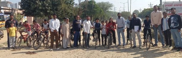 Sahil won gold in the individual time trial event