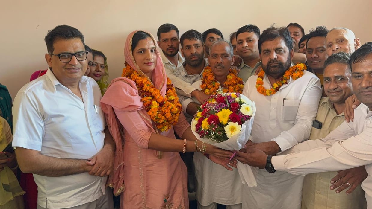 Sheela Devi became the chairperson of Panchayat Samiti unanimously