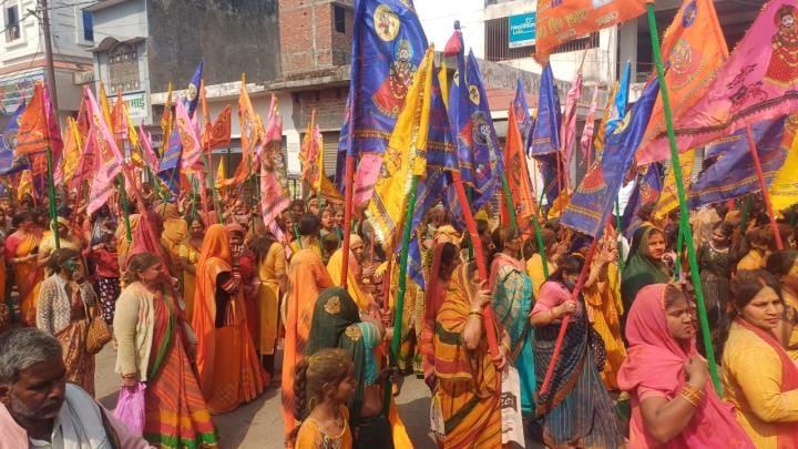 Baba Shri Khatu Shyam's Nishan Yatra was taken out
